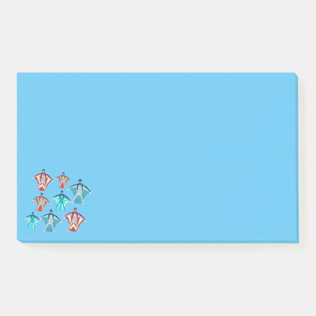 Wingsuit Skydiving Themed Post-it Notes (Front)