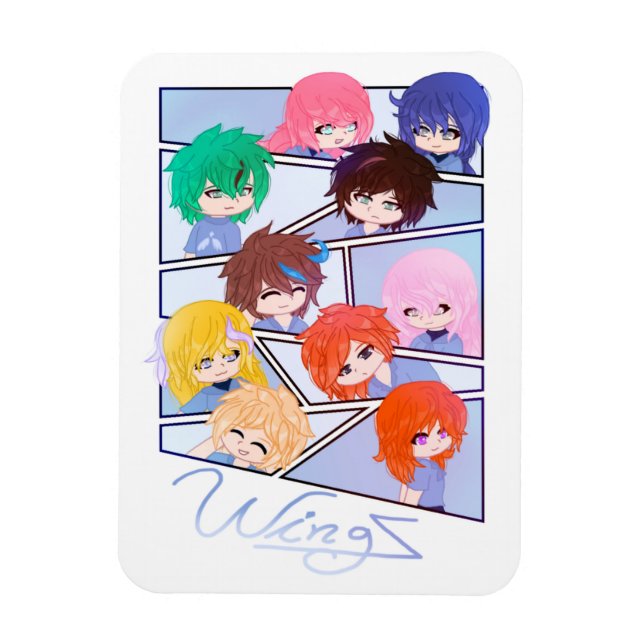 Wingz Multi Character Magnet (Vertical)