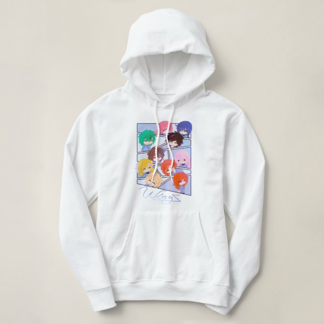 Wingz Multi Characters Hoodie (Design Front)