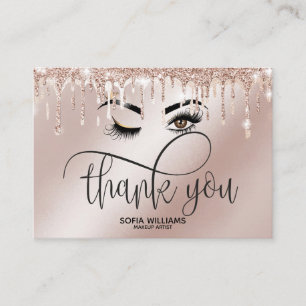 Wink Beautiful Brown Eye with Gold Crown Aftercare Referral Card