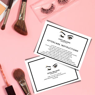 Wink Beautiful Brown Eye with Gold Crown Aftercare Referral Card