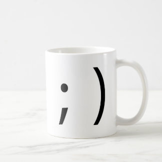 wink face! coffee mug