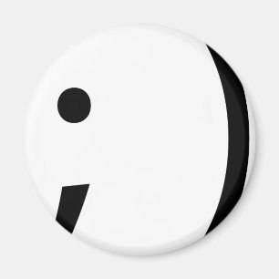 wink face! magnet