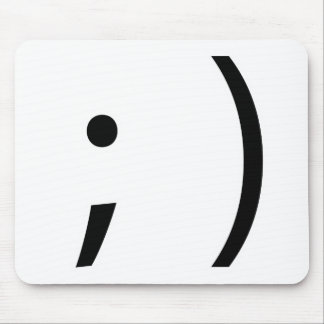 wink face! mouse pad