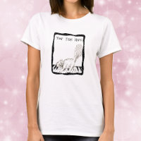 Winking cat on Piano Keys Black Border Dots