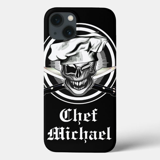 Winking Chef Skull Case-Mate iPhone Case (Back)