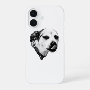 Winking Dog Case – Black and White Lick