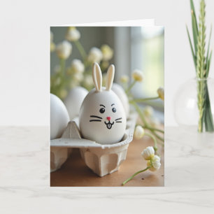 Winking Egg Springtime Scene Card