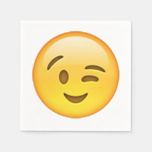 Winking - Emoji Napkin