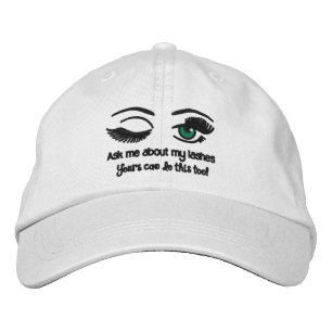 Winking Eyelash hat