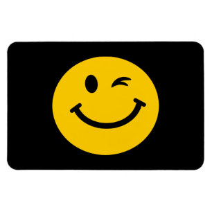 Winking face magnet
