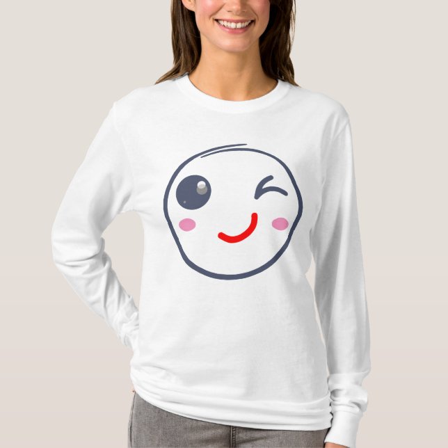 Winking face, Wink smile T-Shirt (Front)