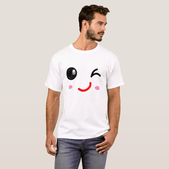 Winking face, Wink smile T-Shirt (Front Full)