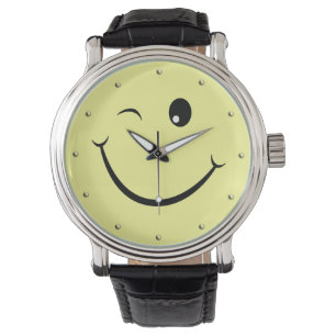 Winking Happy Face Watch