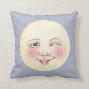 Winking Moon - Pillow