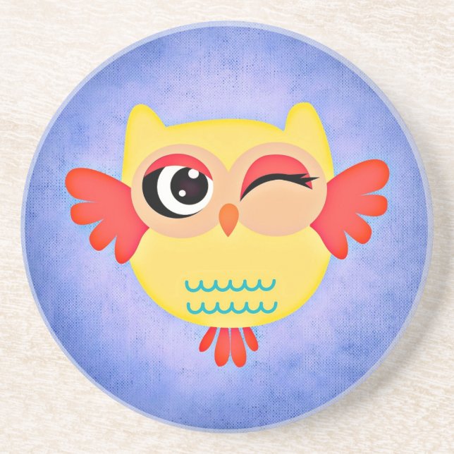 Winking Owl Coaster (Front)