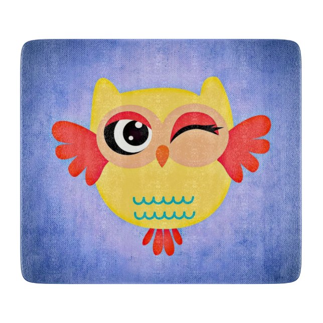 Winking Owl Cutting Board (Front)