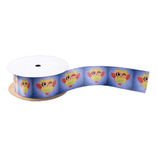 Winking Owl Satin Ribbon