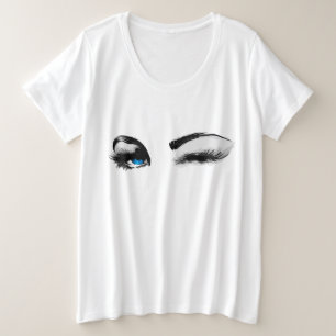 Winking Plus Size T-Shirt