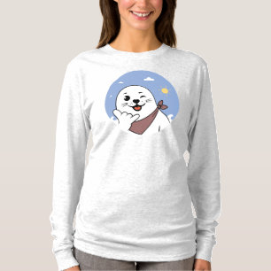 Winking Seal Wearing a Bandanna Throwing Shaka Sig T-Shirt