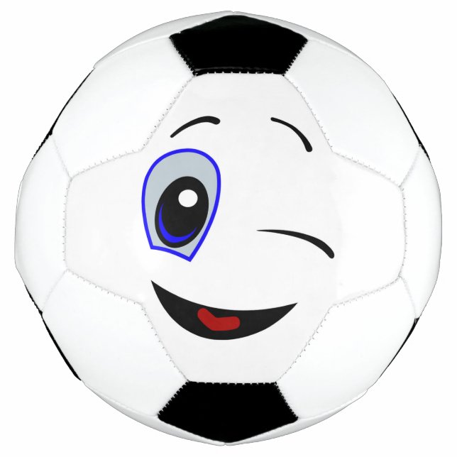 WINKING SMILEY FACE SOCCER BALL (Front)
