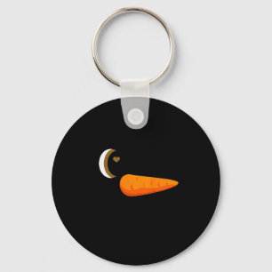 Winking Snowman Ornament Eyelashes Christmas Costu Key Ring
