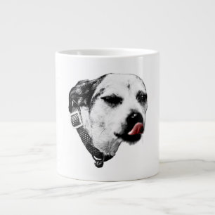 Winking Terrier Dog Mug – Red Tongue Pop