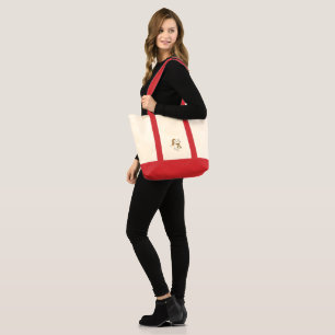 Winking Winter Cat Tote Bag