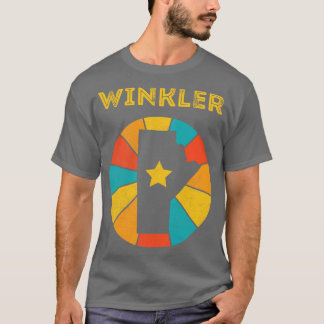 Winkler Manitoba Canada Vintage Distressed Souveni T-Shirt
