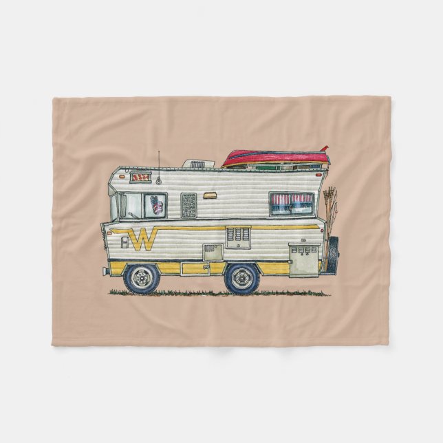 Winnebago Camper RV Apparel Fleece Blanket (Front (Horizontal))
