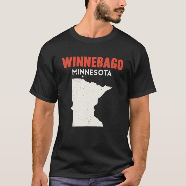 Winnebago Minnesota USA State America Travel Minne T-Shirt (Front)