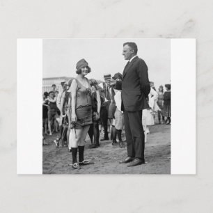 Winner at the Beach, 1920s Postcard