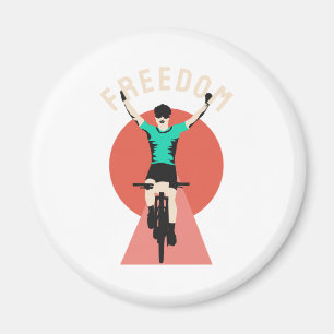 Winner Biker Retro Style Freedom Magnet