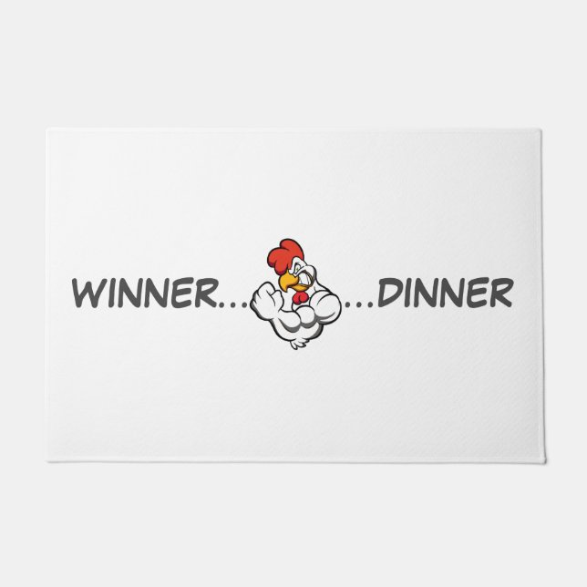 "Winner Dinner" Grill Rug Olympian Effort Trivet (Front)