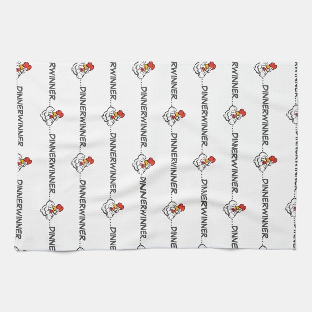 "Winner Dinner" Grill Towel Olympian Effort Apron (Horizontal)