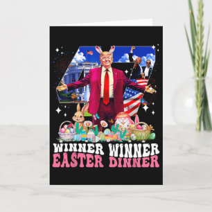 Winner Easter Dinner Trump Bunny Hunt Eggs Happy E Card