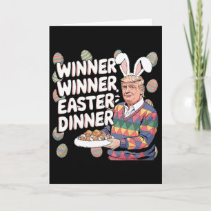 Winner Easter Dinner Trump Bunny Hunt Eggs Happy E Card