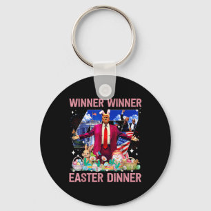 Winner Easter Dinner Trump Bunny Hunt Eggs Happy E Key Ring