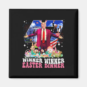 Winner Easter Dinner Trump Bunny Hunt Eggs Happy E Magnet