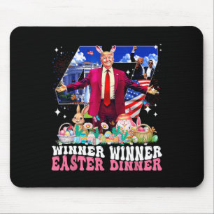Winner Easter Dinner Trump Bunny Hunt Eggs Happy E Mouse Pad