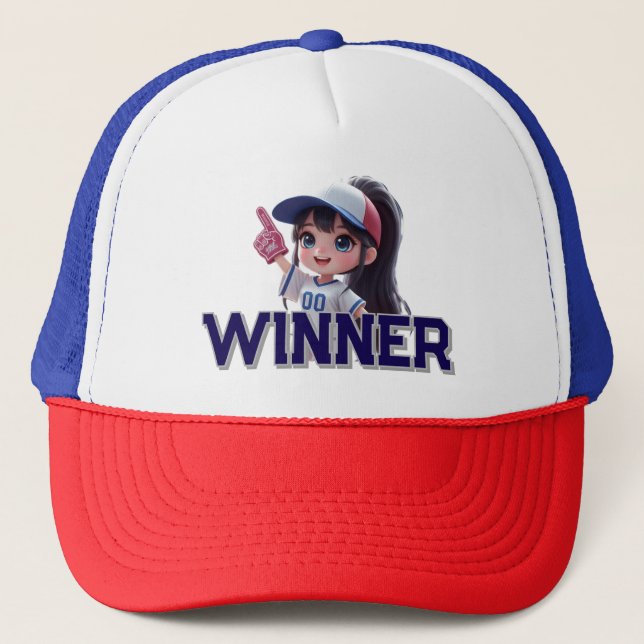 winner fan sports dall trucker hat (Front)