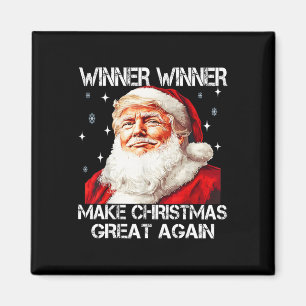 Winner Make Christmas Great Again Santa Funny Trum Magnet