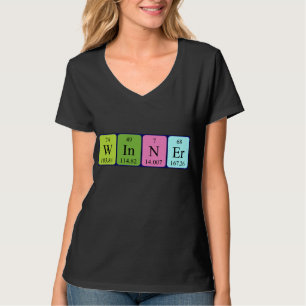 Winner periodic table name shirt