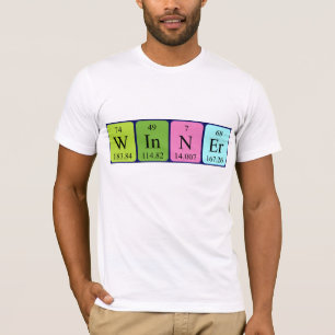 Winner periodic table name shirt