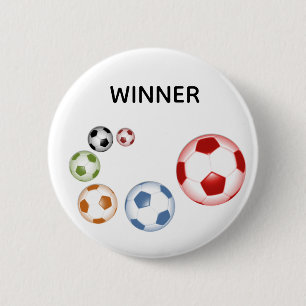Winner Soccer (Football) Balls 6 Cm Round Badge