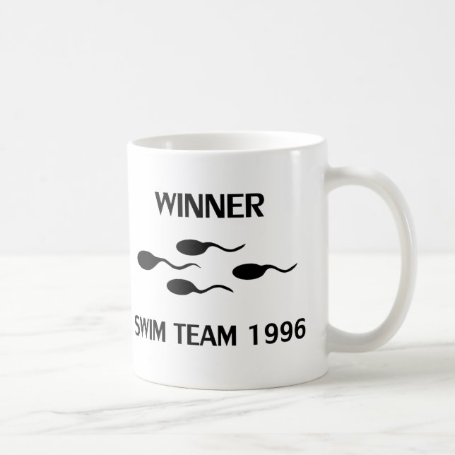 winner swim team 1996 icon coffee mug (Right)