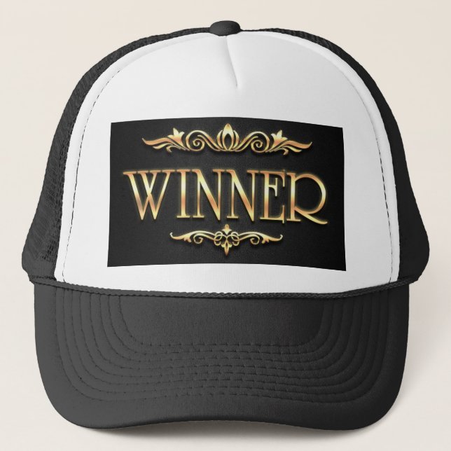 Winner trucker hat for sale. (Front)