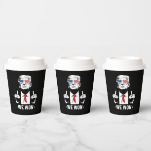 Winner Trump We Won Inauguration Day 47th  Paper Cups