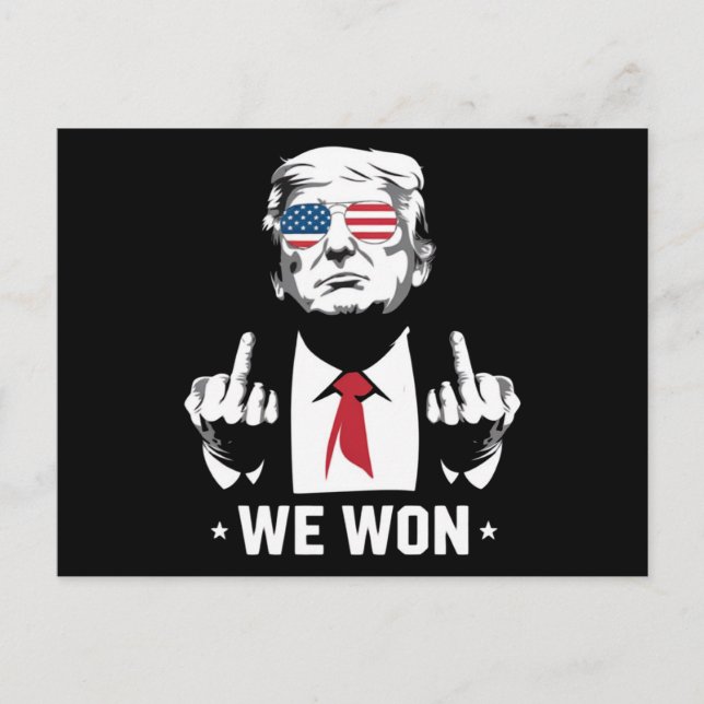 Winner Trump We Won Inauguration Day 47th  Postcard (Front)