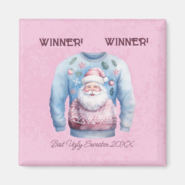 Winner! Winner! Best Ugly Sweater of 20xx Magnet (Front)
